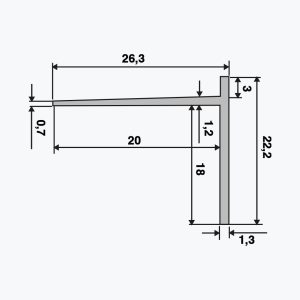 TEMPOLISTEL® B102 Profil ndalimi BA 18 - Image 2