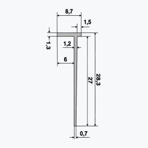 TEMPOLISTEL® B118 Profil ndalues për ndarje BA6 - Image 2