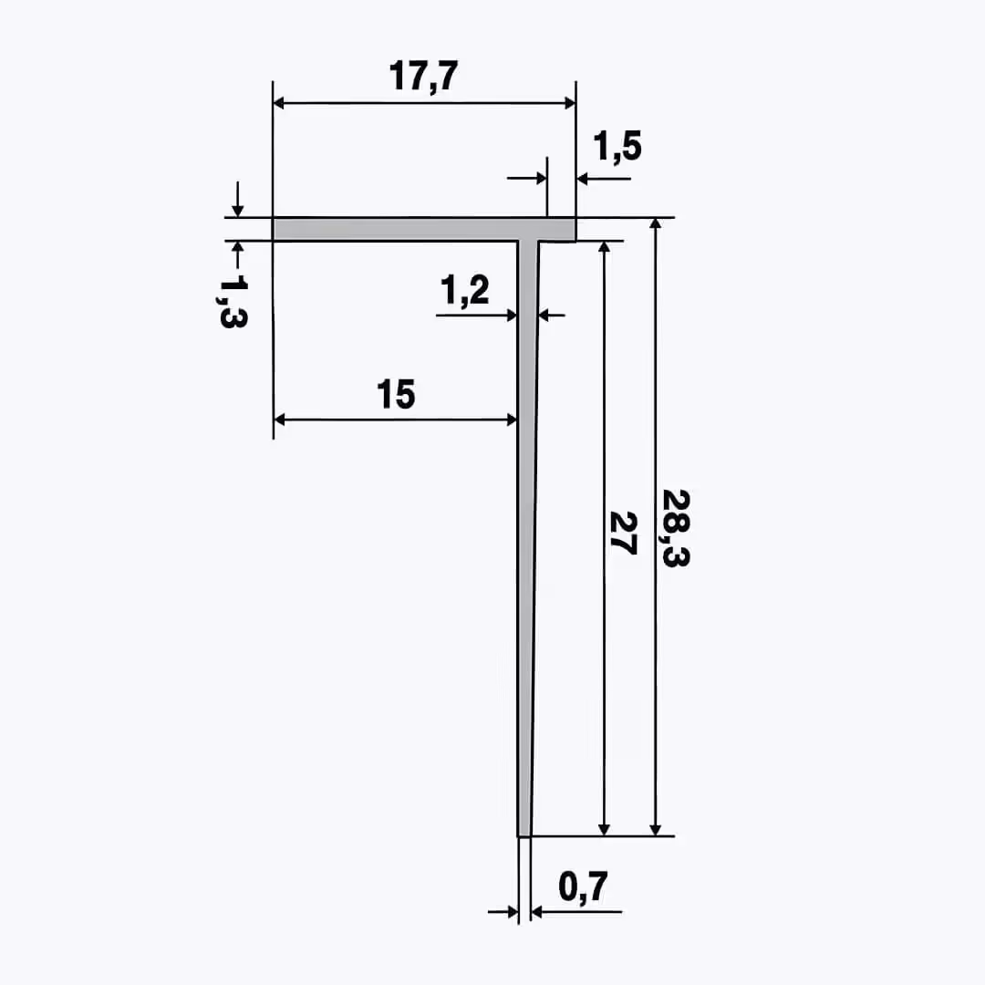 TEMPOLISTEL® B119 Profil mbyllës për pllaka gipsi BA15 - Image 2